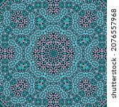 tile azulejos mosaic seamless... | Shutterstock .eps vector #2076557968
