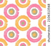 polka dot painted circle shapes ... | Shutterstock .eps vector #2106313568