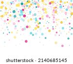 memphis round confetti carnival ... | Shutterstock .eps vector #2140685145