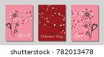 dandelion flowers valentine... | Shutterstock .eps vector #782013478