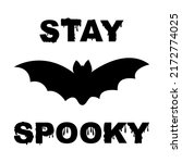 stay spooky with ghost bat... | Shutterstock .eps vector #2172774025