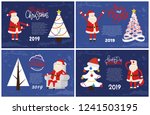 decorated and abstract spruces  ... | Shutterstock .eps vector #1241503195