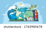 change climate concept. vector... | Shutterstock .eps vector #1765985678