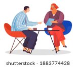 business meeting of partners ... | Shutterstock .eps vector #1883774428