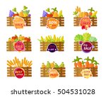 collection of stickers for... | Shutterstock . vector #504531028
