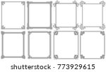ornamental corners in different ... | Shutterstock .eps vector #773929615