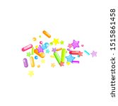 sprinkles grainy. cupcake... | Shutterstock .eps vector #1515861458
