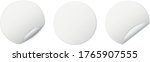 set of white round sticker... | Shutterstock .eps vector #1765907555