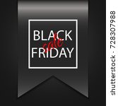 black friday sale banner with... | Shutterstock .eps vector #728307988