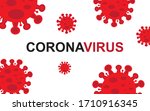 corona virus typography... | Shutterstock .eps vector #1710916345