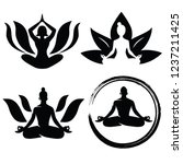 Yoga Lotus Vector Clipart image - Free stock photo - Public Domain ...