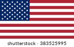 united states of america flag.... | Shutterstock .eps vector #383525995