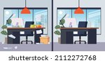 office working place and mess... | Shutterstock .eps vector #2112272768