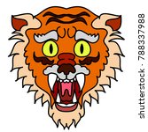 colorful tiger face vector for... | Shutterstock .eps vector #788337988