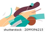 flow of abstract elements of... | Shutterstock .eps vector #2099396215