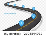 winding 3d road concept on a... | Shutterstock .eps vector #2105844032