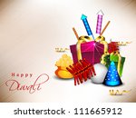 beautiful background for hindu... | Shutterstock .eps vector #111665912