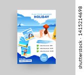 holiday  summer travel and... | Shutterstock .eps vector #1415214698