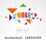 indian color festival holi... | Shutterstock .eps vector #168564485