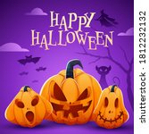 happy halloween celebration... | Shutterstock .eps vector #1812232132