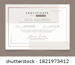 certificate proudly presents... | Shutterstock .eps vector #1821973412