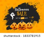 halloween sale poster design... | Shutterstock .eps vector #1833781915