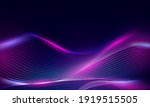 shiny abstract wavy lines... | Shutterstock .eps vector #1919515505