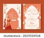 wedding invitation template... | Shutterstock .eps vector #2025534518