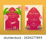 indian wedding invitation... | Shutterstock .eps vector #2034277895