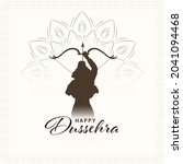 happy dussehra celebration... | Shutterstock .eps vector #2041094468