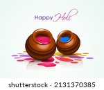 indian festival of colours ... | Shutterstock .eps vector #2131370385
