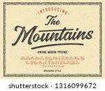  " the mountains". vintage... | Shutterstock .eps vector #1316099672