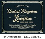 vintage brush script modern... | Shutterstock .eps vector #1317338762
