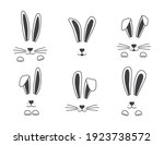 Easter Vector Bunny Hand Drawn  ...
