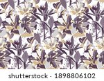 vector floral seamless pattern. ... | Shutterstock .eps vector #1898806102