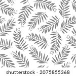 vector floral seamless pattern. ... | Shutterstock .eps vector #2075855368