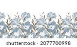 vector floral seamless pattern  ... | Shutterstock .eps vector #2077700998