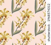 seamless pattern floral with... | Shutterstock .eps vector #1968574312