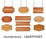 wooden banner vector design... | Shutterstock .eps vector #1868994085