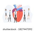 human color heart shape in flat ... | Shutterstock .eps vector #1827447392