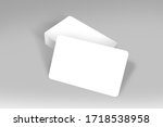 empty business card mockup... | Shutterstock . vector #1718538958