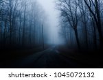 Small photo of fog takes over an abandoned park through the forest, creating a ghastly atmosphere