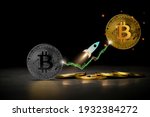 Digital currency bitcoin photo concept