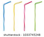 Four Drinking Straw Pink  Blue  ...