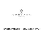 vector logo on which the... | Shutterstock .eps vector #1873384492