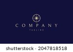 vector golden logo on which an... | Shutterstock .eps vector #2047818518