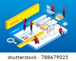 webpage building and software... | Shutterstock .eps vector #788679025