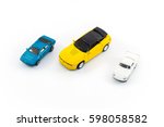 Toy Cars White Background.