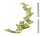 banner with money. rain of... | Shutterstock .eps vector #1616049898