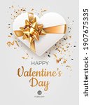 vertical valentine's day... | Shutterstock .eps vector #1907675335
